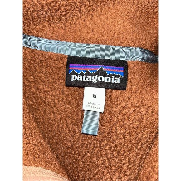 Patagonia Retro Pile Quarter Zip Fleece Pullover Women’s Size Medium Brown - Picture 3 of 4